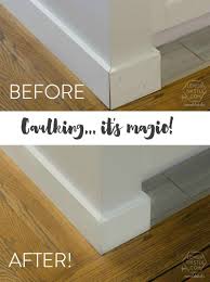 Baseboards Laminate Flooring Caulking Baseboards Laminate Flooring Home Repairs Home Improvement Projects Diy Home Repair
