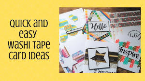 Important vocabulary in chinese and english. Quick And Easy Washi Tape Card Ideas Youtube