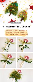 Makramee Christbaumschmuck Aus Wollresten Frau Scheiner Christbaumschmuck Basteln Weihnachten Weihnachtsschmuck Diy