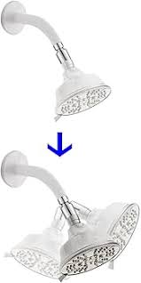 Hibbent All Metal Shower Head Swivel Ball Joint Adapter, Solid Brass  Adjustable Shower Arm Connector, Shower Arm Extension, Showerhead  Connector, ...