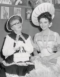 Evelyn Nesbit with Joan Collins, who played her in the 1955 film ...