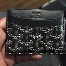 Goyard small leather goods are traditionally named after famous parisian streets and monuments. Goyard Card Holder Black 51 Off Danda Com Pe