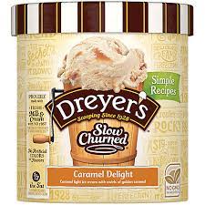 At dreyer's grand ice cream, we are in the business of putting smiles on people's faces, with ice cream. Dreyers Edys Ice Cream Slow Churned Light Caramel Delight 1 5 Quart Safeway