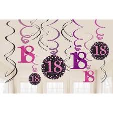 18 Geburtstag Party Swirl Girlanden Runder Geburtstag Raum Deko Pink Madchen Ebay Geburtstag Dekoration 50 Geburtstag Dekorationen Party Zum 50 Geburtstag