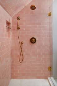 I personally think that the pink tiles have a lot of charm! Stunning Pink Tile Bathroom Remodel Roomhints