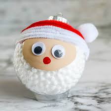 Get it as soon as mon, aug 2. Clear Filled Santa Ornament Craft For Kids