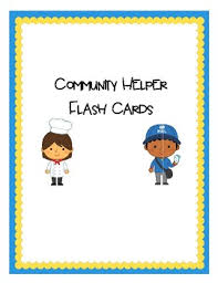 community helpers flash cards worksheets teachers pay