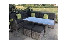 · teak chairs · sun loungers · coffee and side tables. Corner Dining Set