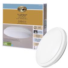 Extreme basic's of using solar panel's to power a light. Hampton Bay 16 In Bright White Round Led Flush Mount Ceiling Light Fixture 1640 Lumens 4000k 22 Watt Dimmable Energy Star Rated 54075341 The Home Depot