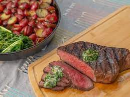 Steakhouse Dinner On The Grill Recipe Grilled Dinner Food Network Recipes Dinner