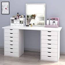 Vasagle vanity set, makeup vanity table with mirror 10 dimmable light bulbs, cushioned stool, 2 large drawers with clear tempered glass top and 2 small drawers, gift idea, white urdt172w01 4.4 out of 5 stars 83 Devaise 7 Drawers Chest Storage Dresser Cabinet Best Offer Home Garden And Tools Shop Ineedthebestoffer Com Simple Room Bedroom Decor Vanity Room