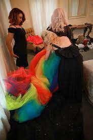 Rainbow Black Glitter Wedding Dress Rainbow Wedding Dress Rainbow Wedding Black Bridal