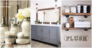 Put a woven box next to your wash basin. 40 Rustic Diy Farmhouse Bathroom Decor Ideas Diy Crafts