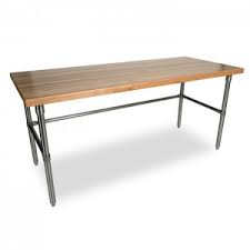 F Style Open Base Prep Table Kitchen Prep Table Table Wood Countertops