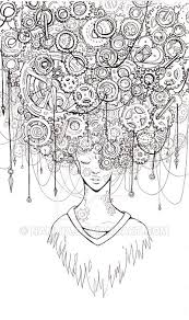 Overthinking Imagination Illustration Tree Of Life Art Steampunk Art