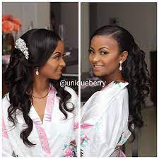 Beautiful Ethiopian Bride Hermela Malaysian Human Hair Weave Uniqueberryhairs Bridal Clip Hair Uniqueb Wedding Hairstyles Bridal Hair Clip Weave Hairstyles
