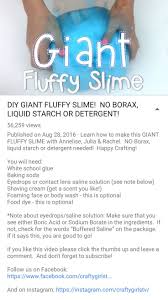 Giant Fluffy Slime Crafty Girls Making Fluffy Slime Slime Recipe Fluffy Slime With Borax