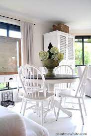 Potterybarn.com has been visited by 100k+ users in the past month Really Leaning Towards Annie Sloan Pure White Bottom Dark Stained Top For My Pedestal Table Black Kitchen Table White Dining Table Black Dining Room