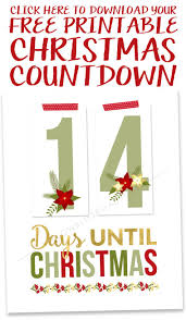 Printable Christmas Countdown Christmas Countdown Printable Christmas Printables Free Christmas Printables