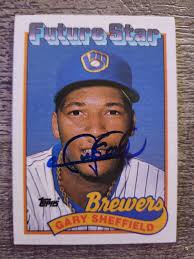 Gary Sheffield Rc Autographed Card