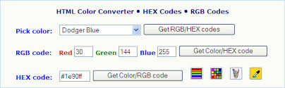 Online Color Code Generators