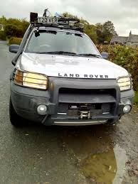 Freelander Td4 With Safety Devices Roof Rack Snorkel Winch Mount Land Rover Freelander Land Rover Safety Devices