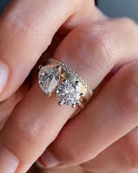 Obsessed A Custom Toi Et Moi Ring For Our Sweet Client Mindy To Celebrate Unique Diamond Engagement Rings Blue Sapphire Rings Custom Engagement Ring