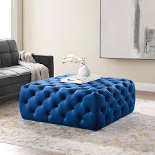 Find useful and attractive results. Anthem Tufted Button Large Square Performance Velvet Ottoman Navy