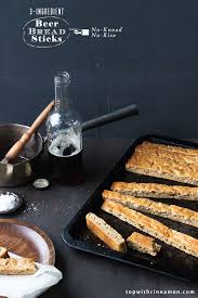 3 Ingredient Beer Bread Sticks Recipe Beer Bread Beer Recipes Bread Pull Apart Recipes