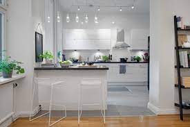 Interior photos with lighting examples. 30 Inspiring White Scandinavian Kitchen Designs