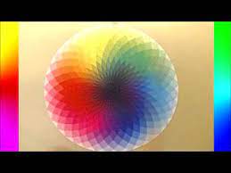 Three sided, numbered flat rainbow spectrum colored puzzle presentation infographic chart with explanatory text field isolated on white background. Round Puzzle Blazing With Color 1000 Pc Youtube