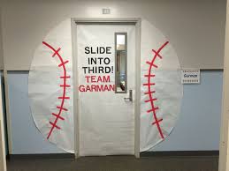 Represent your mvps with this jersey door design. Baseball Door Decor Classroom Decorations School School Sports Theme Sports Theme Classroom School Door Decorations