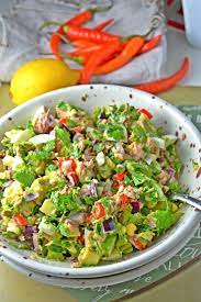 Spicy Tuna Avocado Salad Tasty Food For Busy Mums Quick Easy Recipe Healthy Snacks Recipes Avocado Tuna Salad Good Healthy Recipes