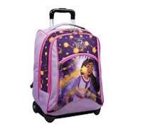 Trolley zaino scuola Wish con doppio scomparto, schienale ...