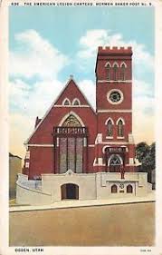 Ogden Ut American Legion Chateau Hermon Baker Post No 9 Vintage Postcard 1949 Ebay American Legions Vintage Postcard Postcard