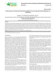 According to the american lung association, between 1 percent and 2 percent of lung cancer cases are. Pdf Etiological Factors For The Development Of Lung Cancer In Non Smokers An Overview Review Article