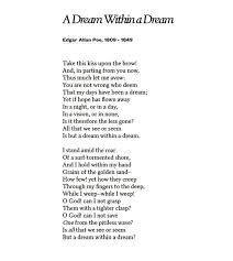 Poem By Edgar Allan Poe From Inspiration Box Edition Ii Creepy Poems Edgar Allen Poe Poems Poems About Dreams
