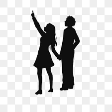 Cartoon Couple Png Images Vector And Psd Files Free Download On Pngtree Parnyj Siluet Multfilm S Paroj Siluet
