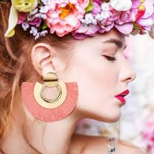 Amazon.com: meekoo 6 Pairs Tassel Dangle Earrings Gold Hoop Fringe Earrings  Bohemia Fan Shaped Earrings for Women Party and Daily Wear : Clothing,  Shoes & Jewelry