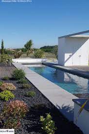 gamme sermibeton margelle en u avec double retombee rouviere collection piscines modernes margelle bordures de piscine