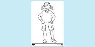 Coloring pages for girls easy. Free Girl Printable Colouring Page Colouring Sheets
