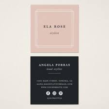 There is no set standard for business card dimensions. Chic Blush Social Media Square Business Card Zazzle Com Business Card Design Simple Square Business Card Square Business Cards