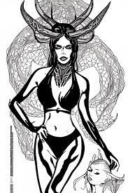 Anatomically Correct TS Swimsuit Model Devil Woman · Creative Fabrica