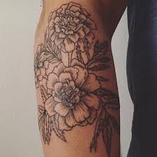 Pin By Samantha Goff On Tattoo S Marigold Tattoo Tattoos Half Sleeve Tattoo