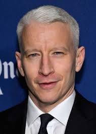 Anderson Cooper Journalist Silver Foxes Silver Fox Hair Grey Hair Styles For Women
