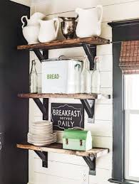 Farmhouse Kitchen Open Shelves Rustic Pantry Kitchen Decor Vintage Decor