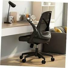 Hbada Office Task Desk Chair Swivel Home Comfort Chairs With Flip Up Arms Black Affilink Office Best Office Chair Home Comforts Interior Design Bedroom Small