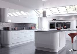 high gloss white kitchen