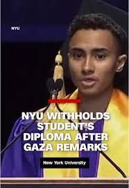 NYU Withholds Diploma from Logan Rozos Over Gaza Speech