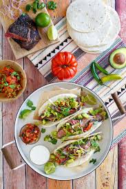 Bobbie flay fish taco recipe. Skirt Steak Tacos With Roasted Tomato Salsa